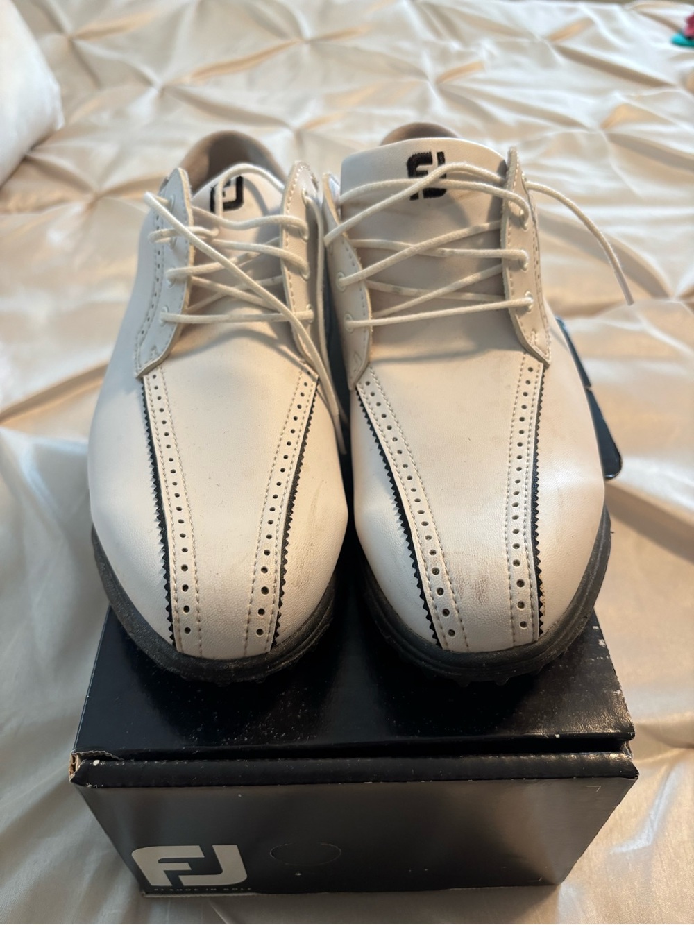 FootJoy Women’s White Lace-Up Golf Shoes